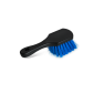 Универсальная щетка средней мягкости с короткой ручкой, синий ворс.