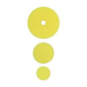 Полировальный круг комплект - полутвердый 75мм/54мм/34мм- желтый 